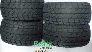 85028-2 Onroad wheel + Tire set Auto 1/5 Baja Rovan HPI King Motor 4 pcs p/ Piracicaba SP