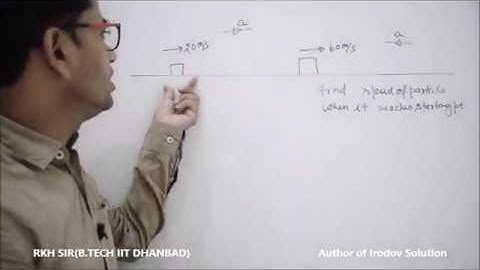 Lecture-9:Basic question 3 of rectilinear motion by RKH sir