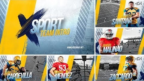 Sport Team Intro / Player Profile (After Effects Template)