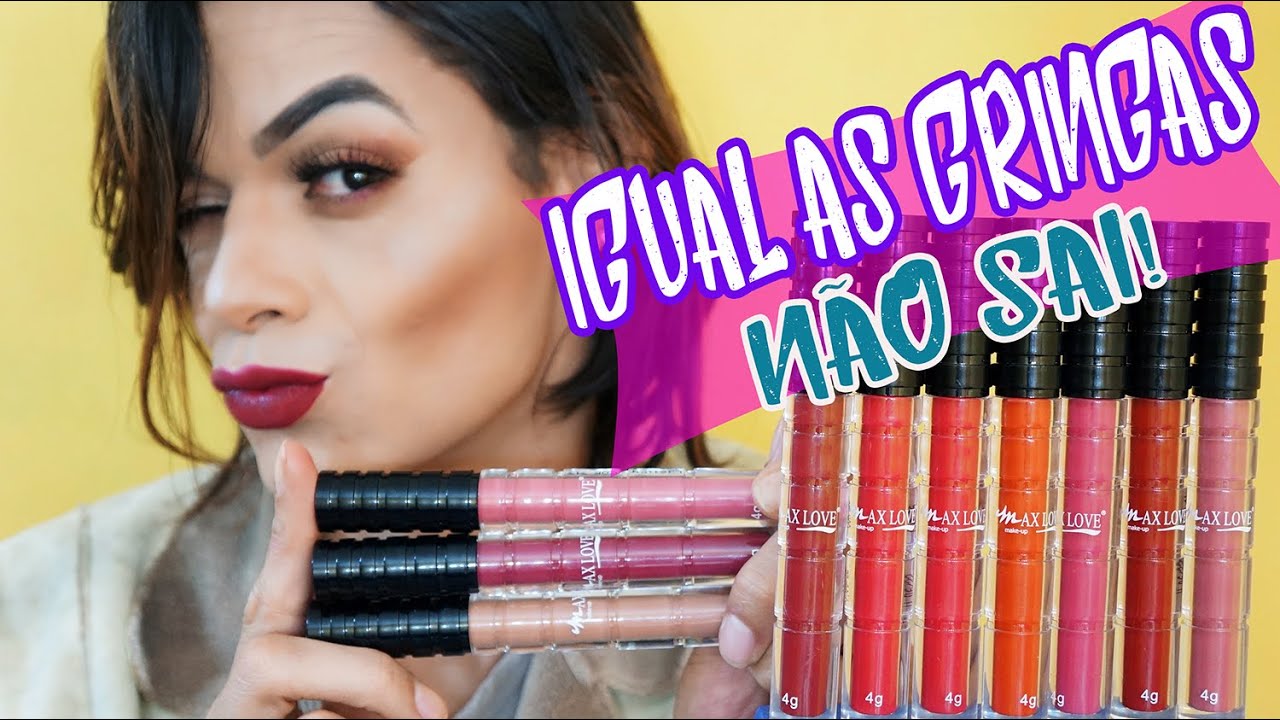 Testando os Novos Batons da MAX LOVE - #Ecstasy