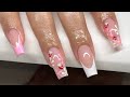 Outline French Strawberry Daisy | GelX