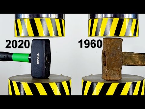 HYDRAULIC PRESS VS MODERN AND OLD