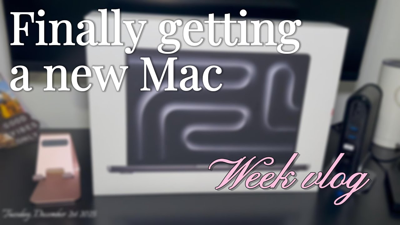 Week in the life | New MacBook, 2025 reflection, content goals