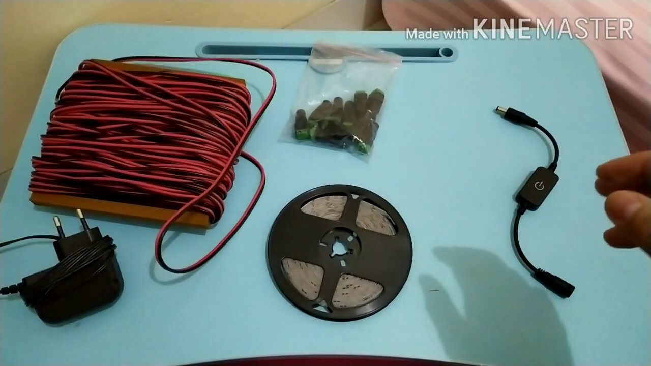Cara Menyambungkan Lampu LED Strip 2835 SMD Plus Dimmer Switch