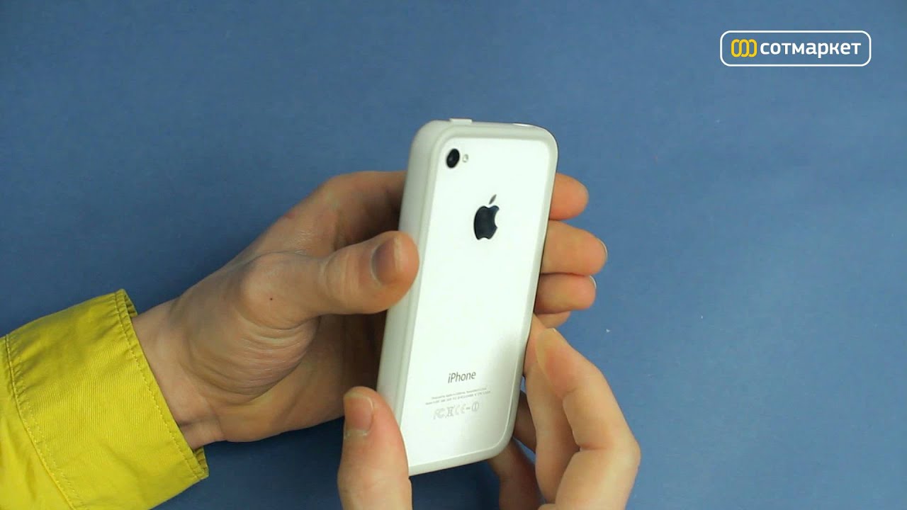 Видео обзор чехла PURO Bumper Frame для iPhone 4/4S от Сотмаркета