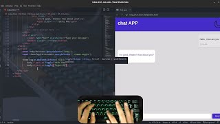 asmr programming - responsive chat app with dark light theme - no talking screenshot 4