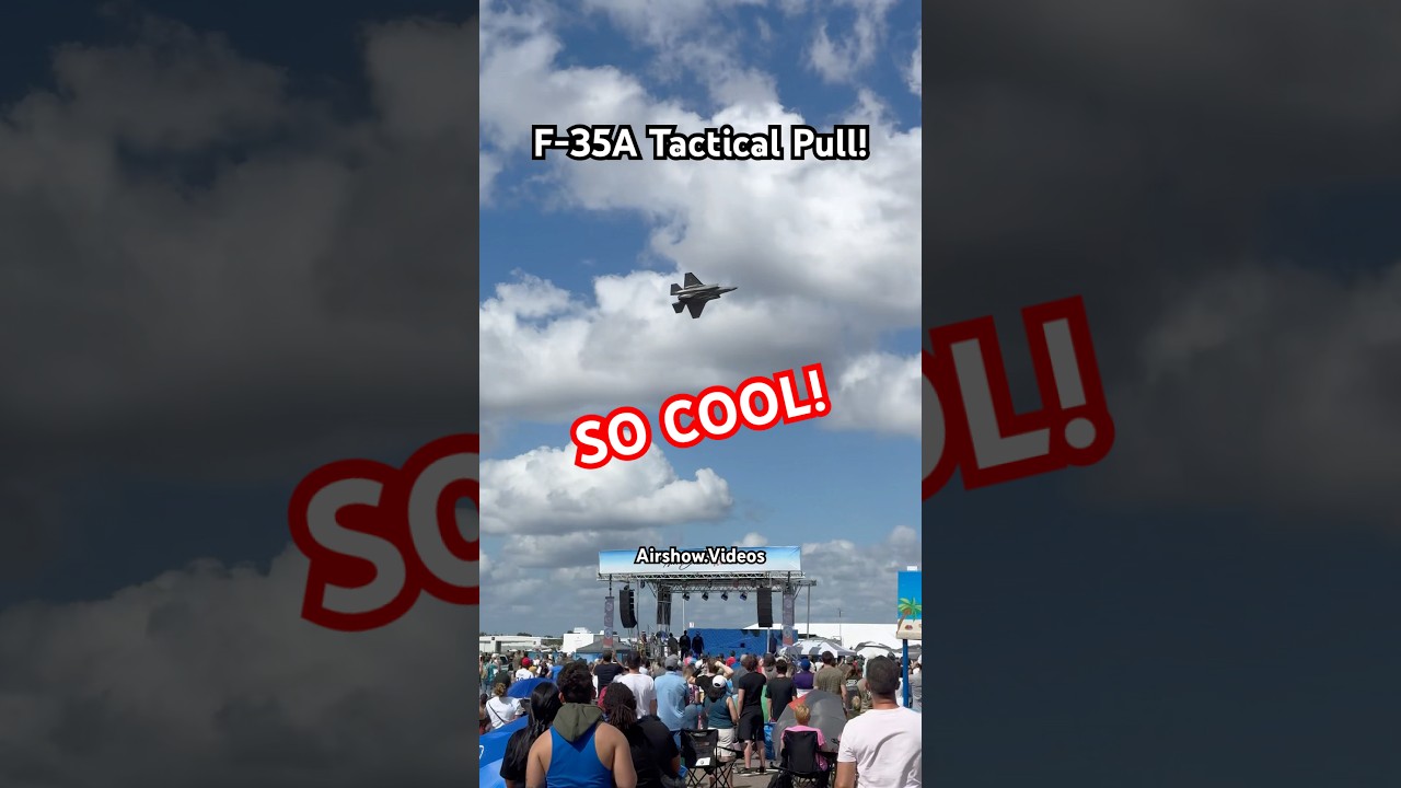 F-35A TACTICAL PITCH HARD PULL! 