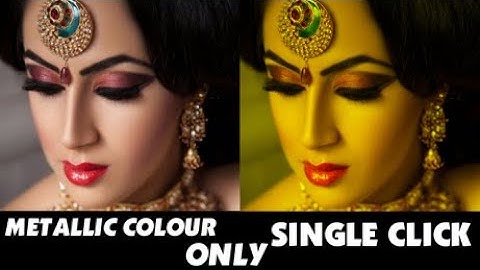 Golden Metallic Color on Single Click in Photoshop