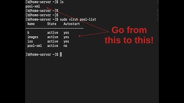 VM Storage Management Part 6: Creating Storage Pools From XML Files | Linux | KVM