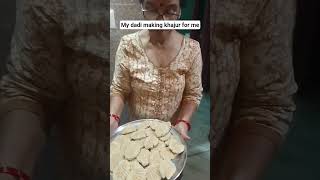 my dadi making khajur for me first blog#blogger