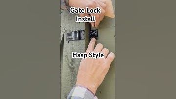 Gate lock install DIY Hasp style hinged