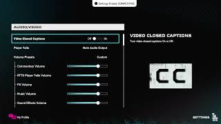 How to turn on and off Video Closed Captions in MLB The Show 25