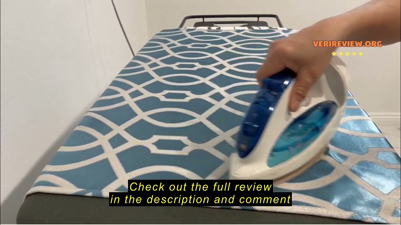 Review SLIETON Extra Large Ironing Board with Large Hang Rail and Iron Rest in 63" L x 20" W (with I