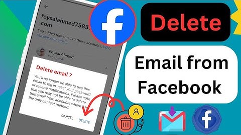 How to Remove Email Address on Facebook - Delete Email in Facebook
