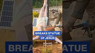 'Israeli' soldier damages Jesus statue in southern Lebanon, Image shows