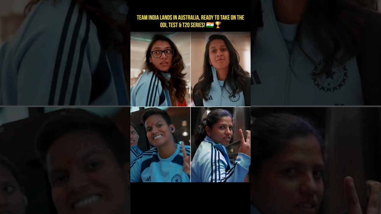 Team India lands in Australia, ready to take on the ODI, Test & T20 series!🇮🇳🏆