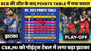 IPL 2023 Today Points Table | RCB vs LSG After Match Points Table | Ipl 2023 Points Table