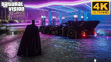 GTA 5 - Batman (1989) Ultra Realistic Graphic Gameplay (Natural Vision Evolved) 4K