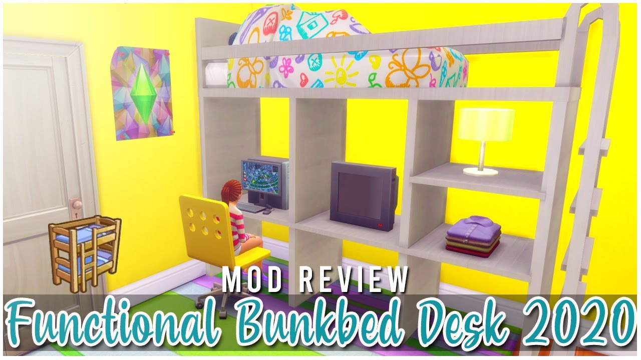 Functional bunkbed desk 2020 MOD // LOS SIMS 4 / MOD REVIEW YouTube