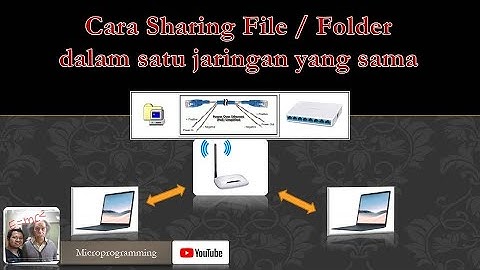 Cara Sharing File atau Folder dalam satu jaringan yang sama