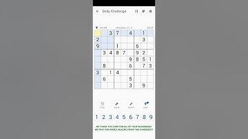 04 OCTOBER 2020 - SUDOKU DAILY CHALLENGE