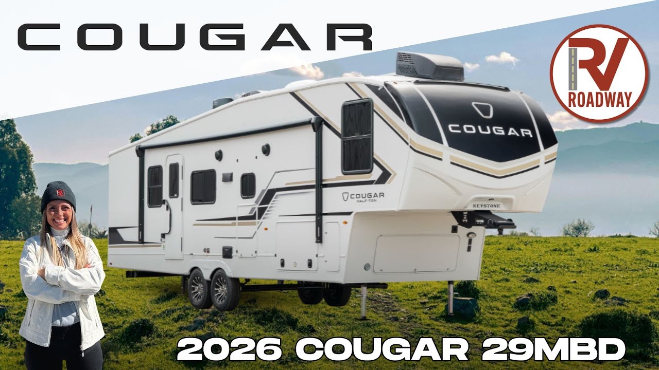🎉 СОВЕРШЕННО НОВАЯ ПЛАНИРОВКА! 🔥 Ознакомьтесь с Keystone RV Cougar Half-Ton 29MBD 2026 года выпуска!