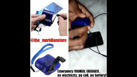 The Emergency Manual Dynamo Hand USB Mobile Phone Charger
