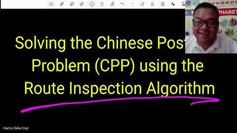 Solving the Chinese Postman Problem using Route Inspection Algorithm
