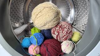 Experiment - Yarn Spinning on a Washing Machine