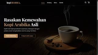 Source Code Gratis Website Company Profile Cafe | HTML CSS Responsive