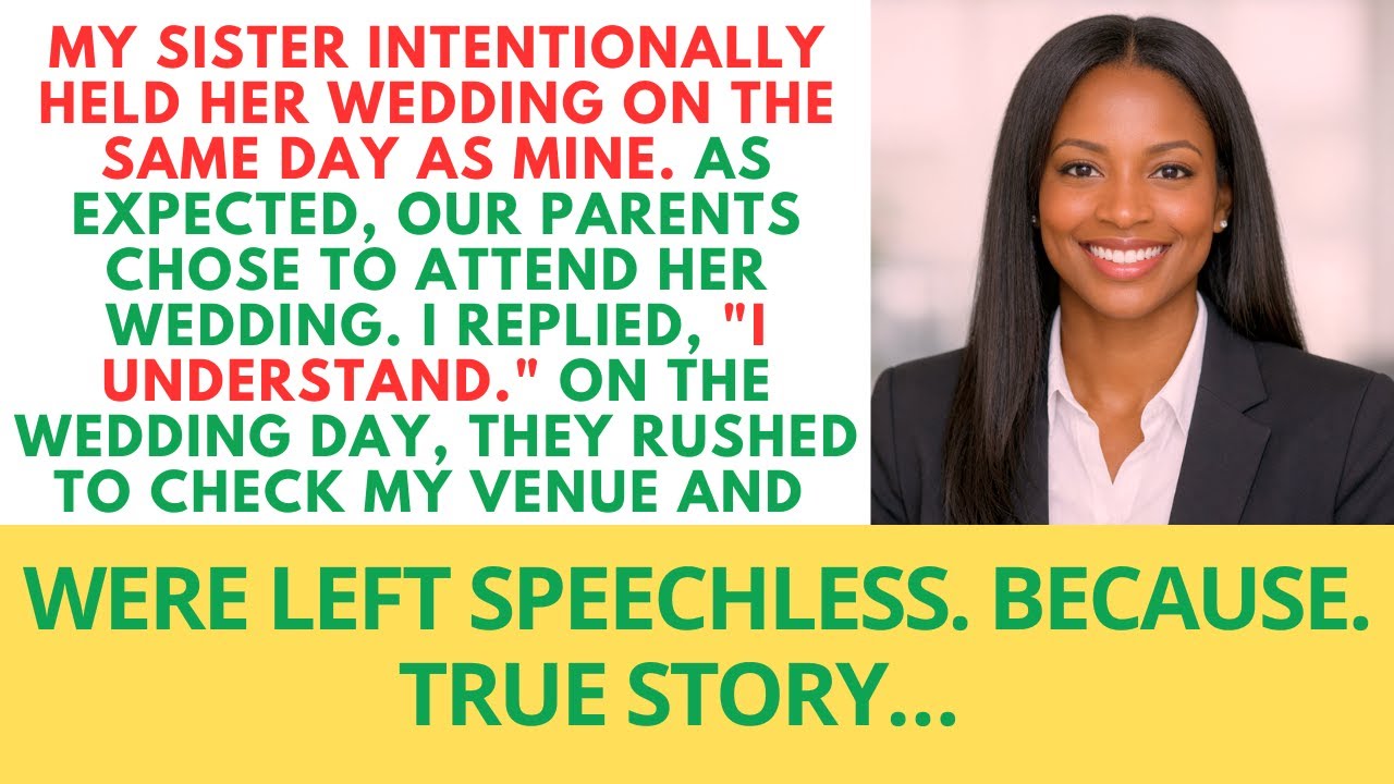 My Sister Intentionally Held Her Wedding On The Same Day As Mine. In The End, I Decided...