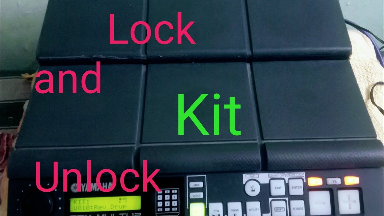 YAMAHA DTX PAD lock and unlock YouTube
