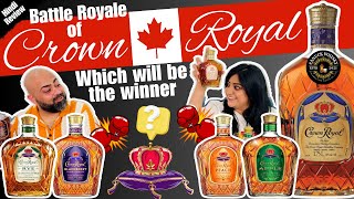Trying 5 different Crown Royals - Battle Royale | Canadian Whisky | Hindi Review | Canuck Whisky