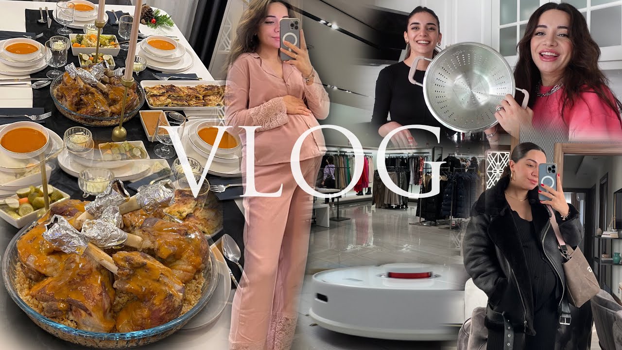 VLOG | AİLEMİ YEMEĞE DAVET ETTİM | SOSLU İNCİK TARİFİ | ETKİNLİK İÇİN ELBİSE ARIYORUZ | AVM TURU