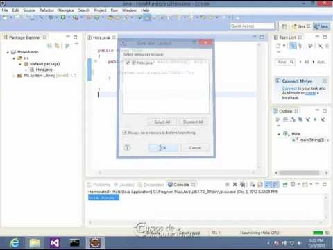 Programación Java - Hola Mundo desde Eclipse