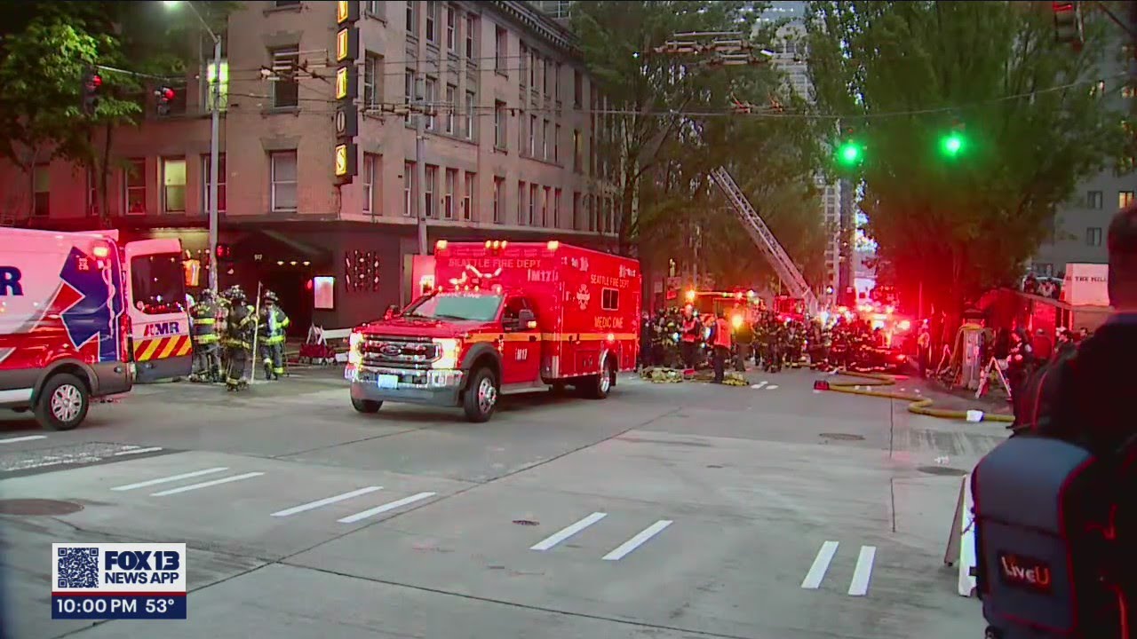 8 people rescued from apartment fire | FOX 13 Seattle - YouTube