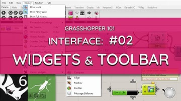Grasshopper 101:  User Interface  | #02 Canvas Widgets and Toolbar, Document Preview Settings