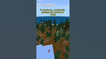 EASY ice boat tracks, in VANILLA MINECRAFT.   #minecraft #commands #coding #minecraftbedrock  #games