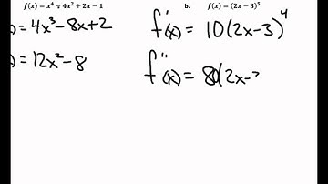 Calculus Unit 3.8 Notes Higher Order Derivatives Acceleration and Velocity 2015