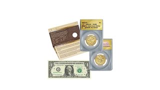 2014 EU69 Native American Dollar and $1 Bill Set