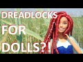 DOLL FAUX LOCS?! Live action Ariel doll hair tutorial [Custom Little Mermaid Disney Barbie]