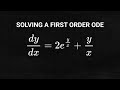 The General Solution to a First-Order Linear Differential Equation Featuring a Exponential Term