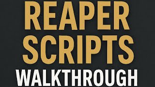 How To Load Reaper Scripts Walkthrough