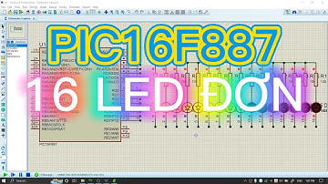 Điều khiển 16 led đơn với PIC16F887