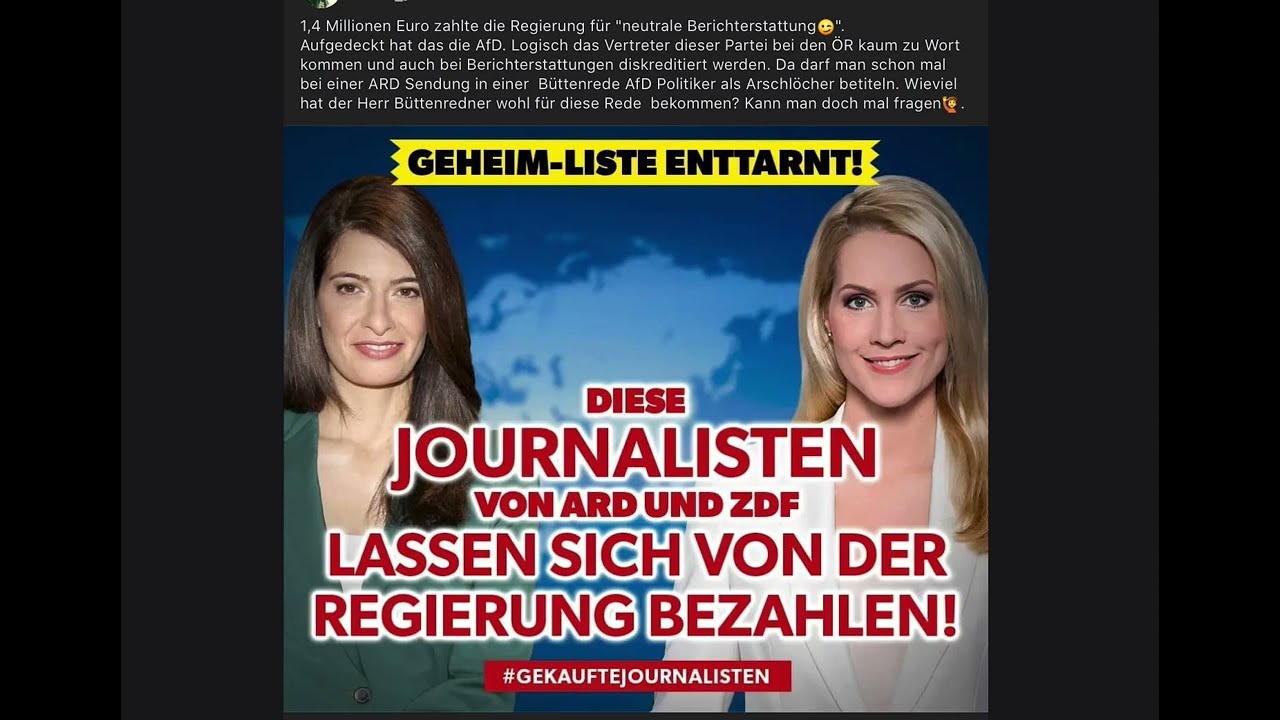 ARD: Gekaufte Journalisten.Geheime Liste. Kein Geheimnis mehr!