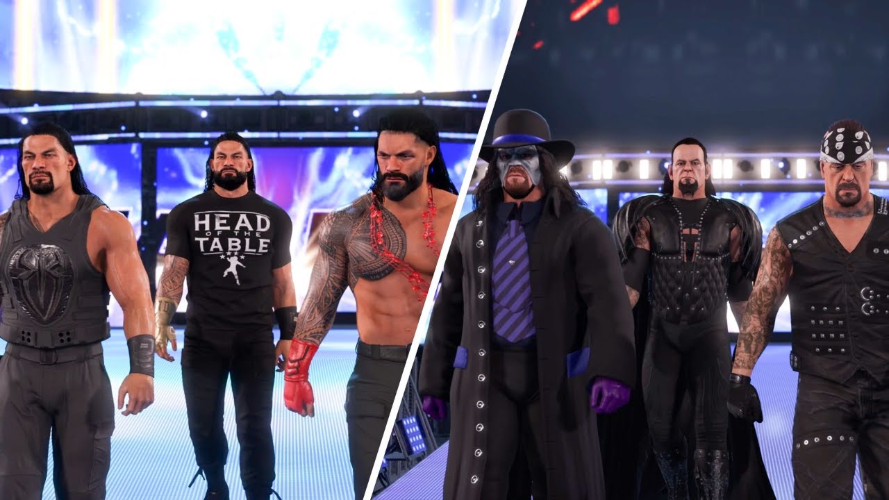 Roman Reigns Vs Undertaker WWE 2K22