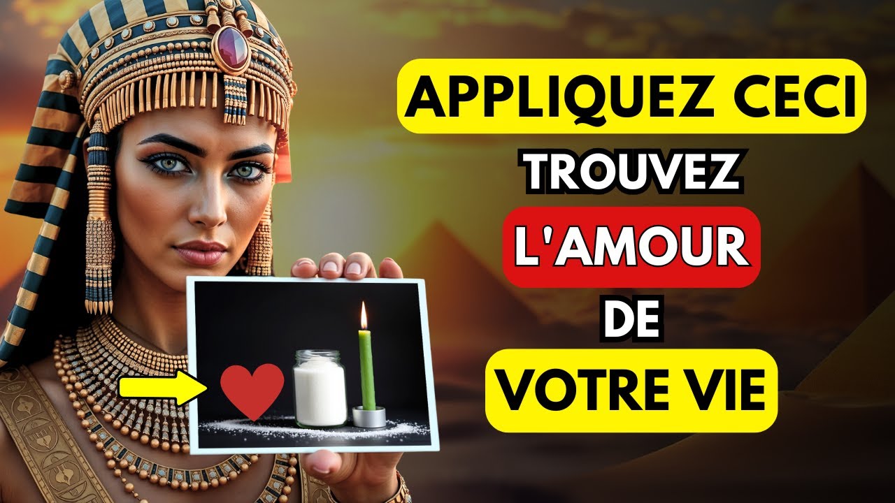 UTILISEZ CE Secret de la Pyramide de Kheops et Trouvez l'AMOUR DE VOTRE VIE | Rituel Égyptien