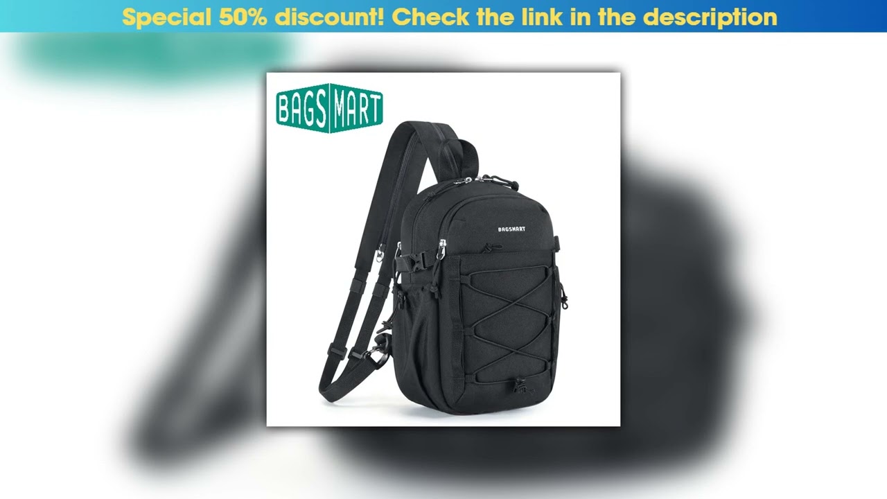 Hands-on BAGSMART Small Crossbody Sling Bag Casual Sport Chest Shoulder Bag Outdoor Men's and Women