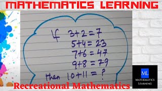 If 3 2=7  5 4=23    7 6=47   9 8=79  then  10 11=? | Number Puzzle #26