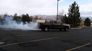 2014 GMC Sierra burnout